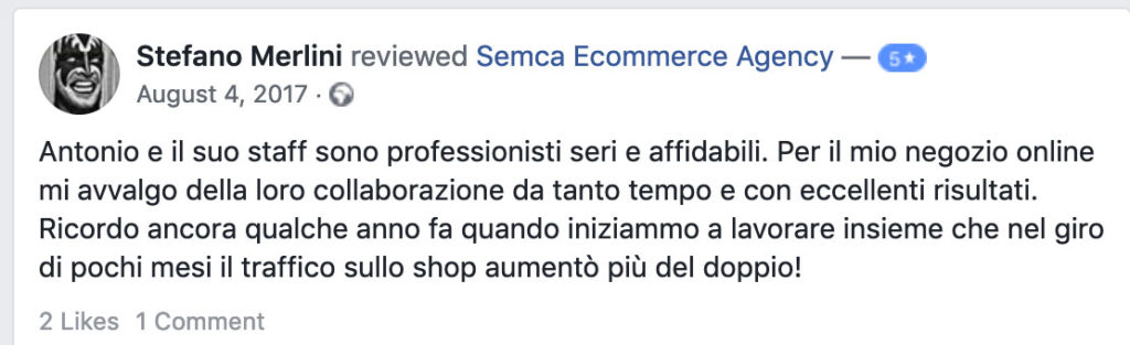 recensione clienti digital marketing consulenza