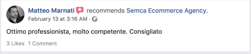 recensione clienti digital marketing consulenza