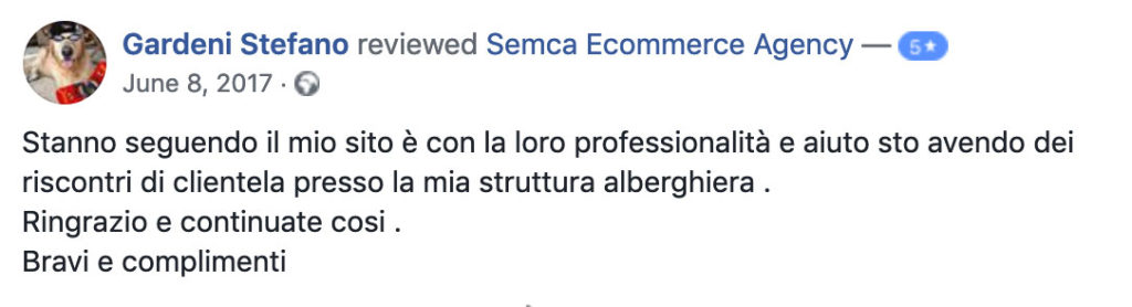 recensione clienti digital marketing consulenza
