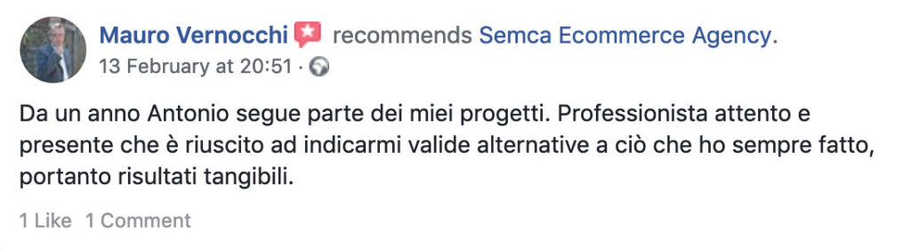 recensione clienti digital marketing consulenza