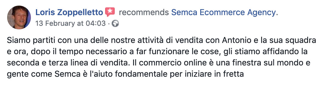 recensione clienti digital marketing consulenza