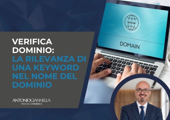 Verifica Dominio: la rilevanza di una keyword nel nome del dominio