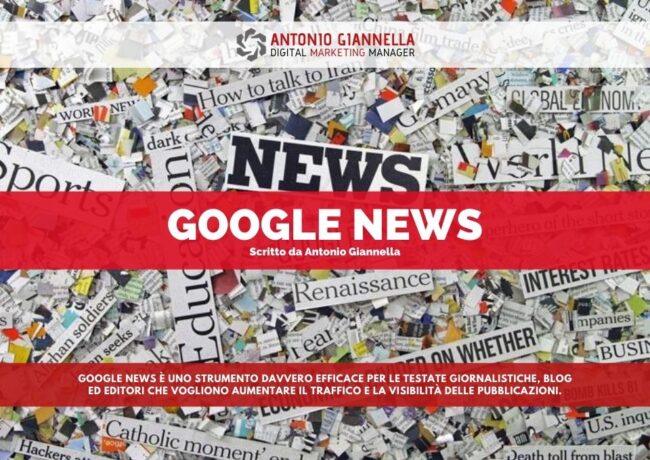 google news consulenza per inclusione ed ottimizzazione