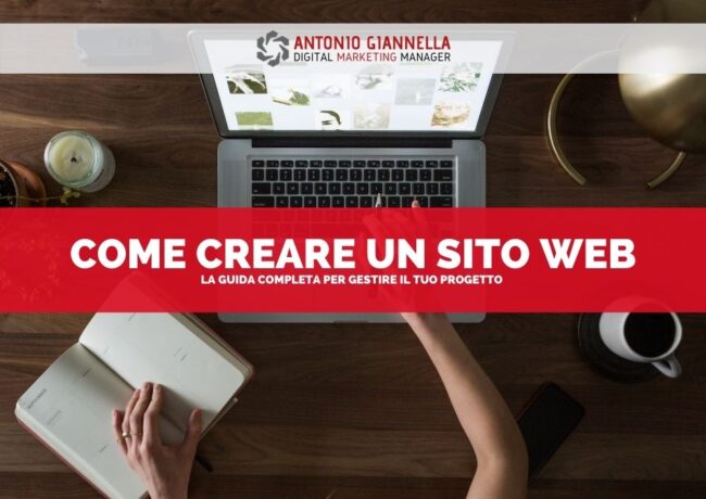 creare un sito web