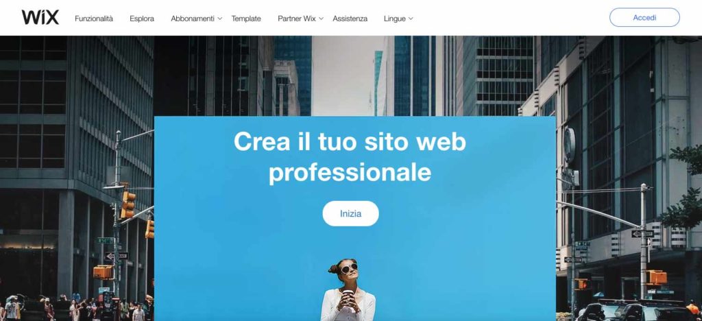creare siti web wix