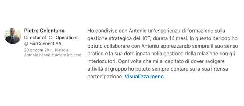 recensione cliente IN 05