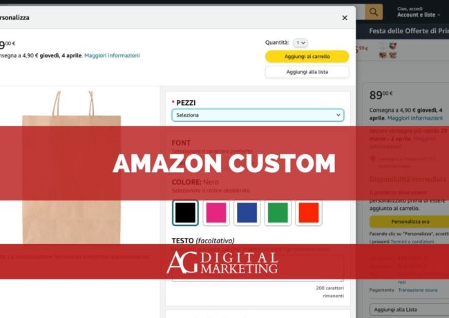 amazon custom personalizzazione