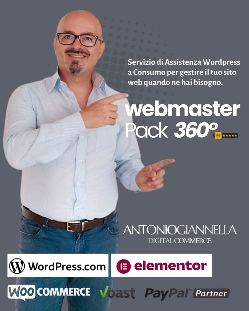 webmaster pack assistenza wordpress