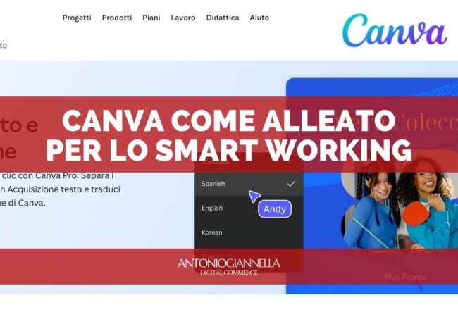 canva il tuo alleato per lo smart working