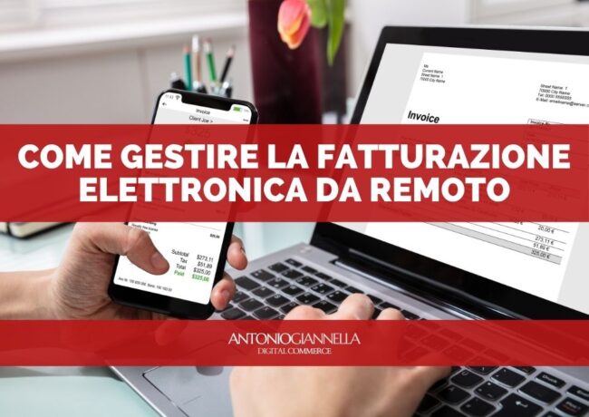 Come gestire la fatturazione elettronica da remoto