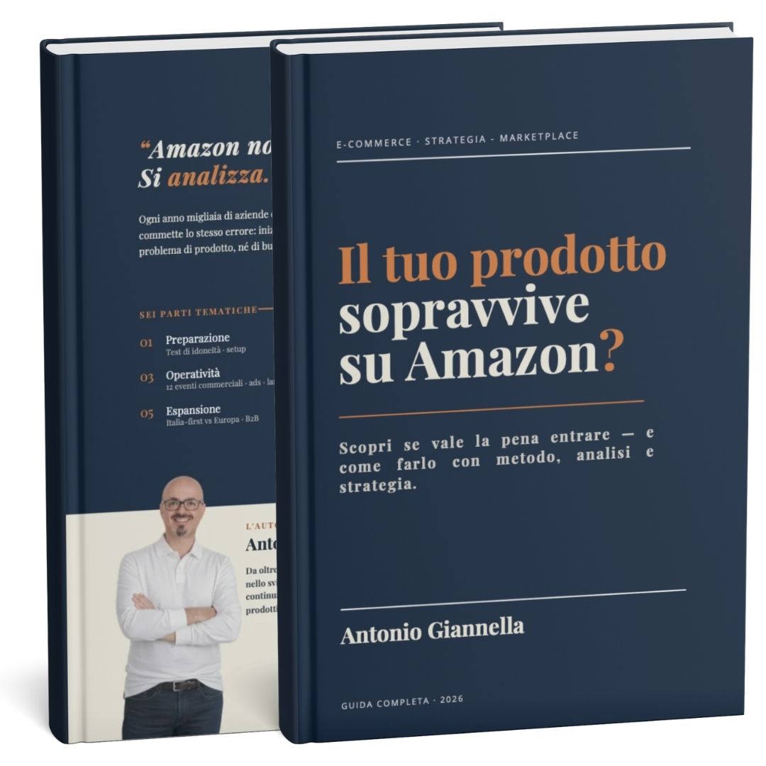Il tuo prodotto sopravvive su Amazon? &mdash; libro di Antonio Giannella