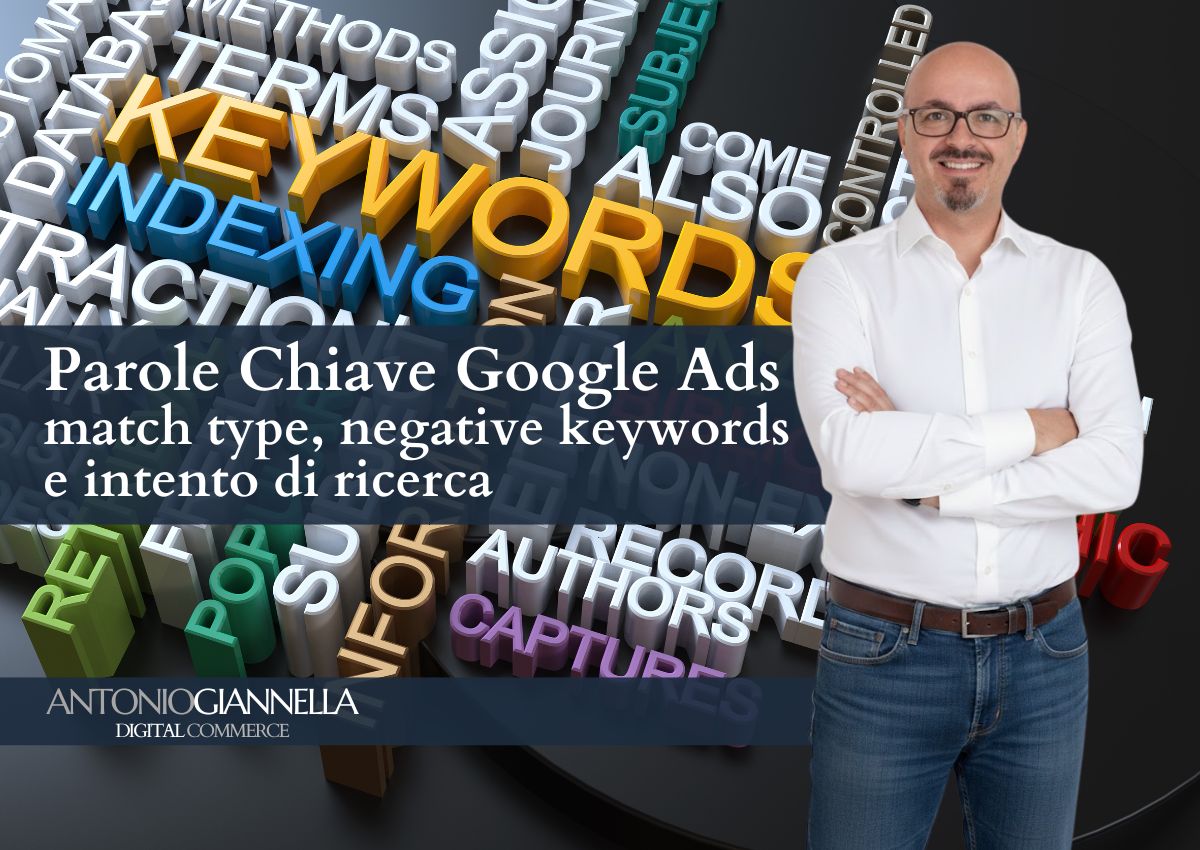 Parole chiave Google Ads: match type, negative e intento