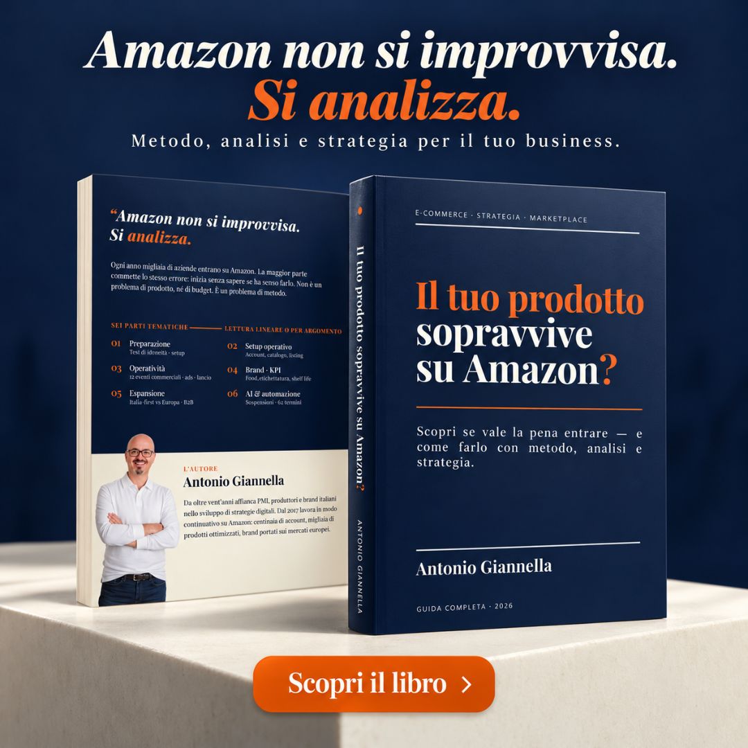 libro il tuo prodotto sopravvive su amazon? di antonio giannella
