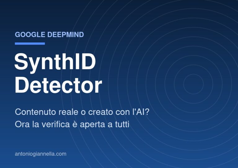 SynthID Detector di Google per verificare i contenuti creati con l'AI